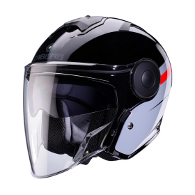 Open Jet Helmet Caberg Soho Zephyr Black/Grey/Red