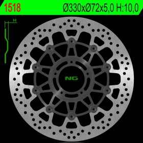 NG BRAKES Front Floating Brake Disc 330mm Ducati Multistrada 1200-1260cc 15-20