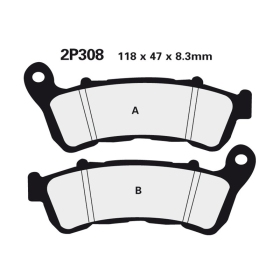 NISSIN Street Semi-Metallic Brake pads - 2P-308NS Honda / Suzuki 600-1800cc 04-24
