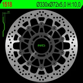 NG BRAKES Priekinis plaukiojantis stabdžių diskas 330mm Ducati Multistrada 1200-1260cc 15-20