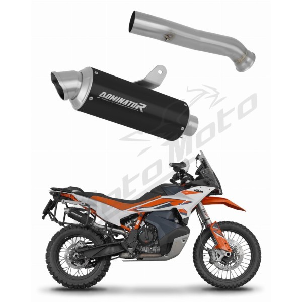 KTM 890 Adventure / R 2021-2025 Dominator Exhaust Silencer Muffler GPF BLACK + dB killer
