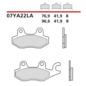 Brembo stabdžių trinkelės CAGIVA / HONDA / HYOSUNG / JINCHENG / KAWASAKI / KREIDLER / MOTOR UNION / SUZUKI / TRIUMPH / YAMAHA
