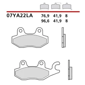 Brembo stabdžių trinkelės CAGIVA / HONDA / HYOSUNG / JINCHENG / KAWASAKI / KREIDLER / MOTOR UNION / SUZUKI / TRIUMPH / YAMAHA