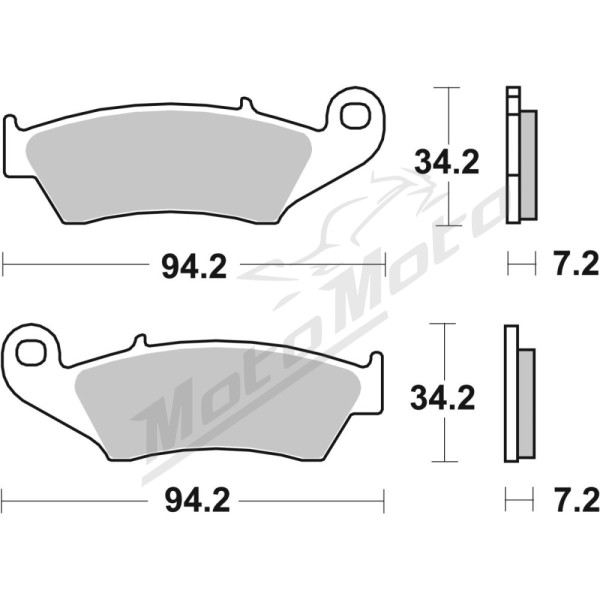 SBS HS Street Excel 694HS Sintered Front Brake Pads Cannondale / HM Moto / Honda / Kawasaki / Suzuki / Yamaha 125-750cc 93-20