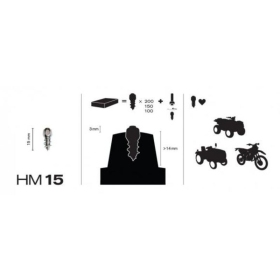 MaxiGrip Studs 15mm 100pcs Inc. installation tool