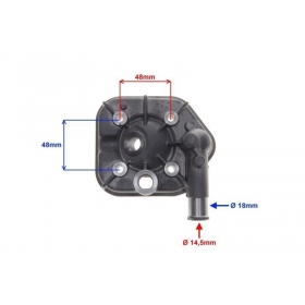 Cylinder head PEUGEOT VERTICAL 50CC / 40MM