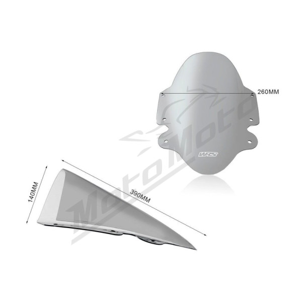 WRS TR007F SPORT Windscreen Smoke Triumph Speed Triple 1200RR ABS 22-24