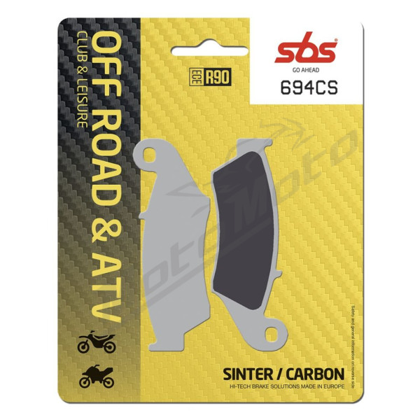 SBS 694CS Carbon Brake pad Aprilia / Beta / Cannondale / GasGas / Honda / Kawasaki / Suzuki / Yamaha 125-700cc 93->