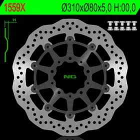 NG BRAKES 1559X Wave Floating Brake Disc KAWASAKI GTR / KLZ / Z 800-1400 08-22
