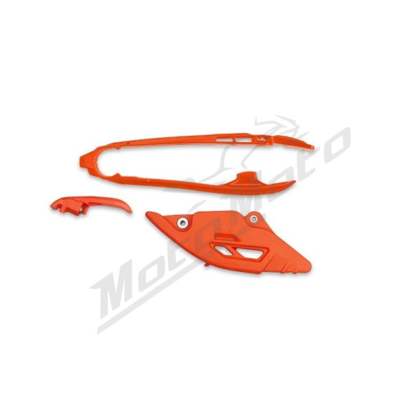 UFO Galinės šakės ir grandinės plastikai / apsaugos oranžinės KTM SX / SX-F 125-450 25-26