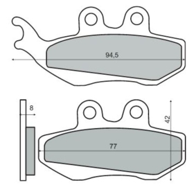 Brake pads TEC-X MCB664
