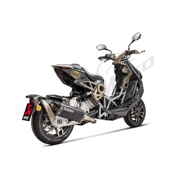 AKRAPOVIC Slip-On Line Muffler Stainless Steel / Carbon Fiber Italjet Dragster 125-200 20-25