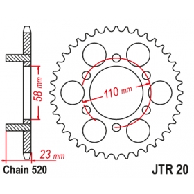 Rear sprocket JTR20