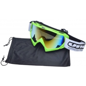 Off Road goggles green UNIT M18 (rainbow lens)