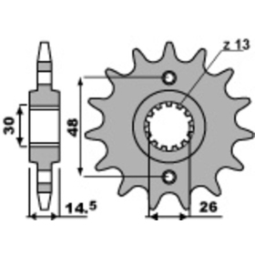 PBR Steel Standard Front Sprocket 339 - 530 HONDA CB / CBR / CBX / VF / VFR 700-1300cc 1979-2020