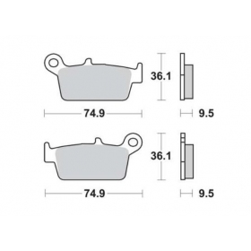 BRAKE PADS FERODO FDB539SG / MCB575 OFFROAD