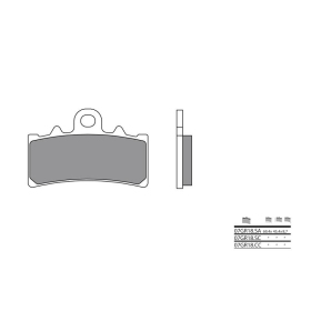 BREMBO Street Sintered Metal Brake pads APRILIA/ BMW/ FANTIC/ HUSQVARNA/ KTM/ RIEJU/ TRIUMPH/ VOGE 125-500