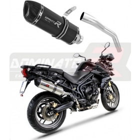 Exhaust kit Dominator HP1 BLACK TRIUMPH TIGER 800 XC / XR / XRX / XCX / XRT / XCA 2011 - 2014