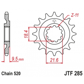 Front sprocket JTF285