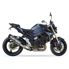 IXIL Hexoval Xtrem Silencer Stainless Steel / Aluminium Black - Suzuki GSR 750 2011-2021 OS8062VSE