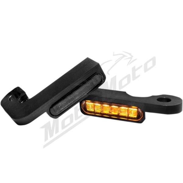 HEINZ BIKES LED Handlebar Turn Signals Harley Davidson FLD / FXD / FXDB / FXDL / FXDX / FXDXT 1340/1800 91-17