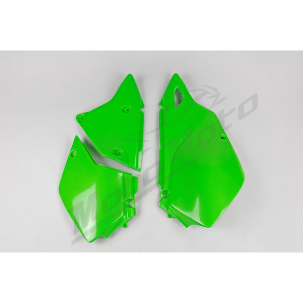 UFO Rear side plastics green Kawasaki KLX 400R 03-25