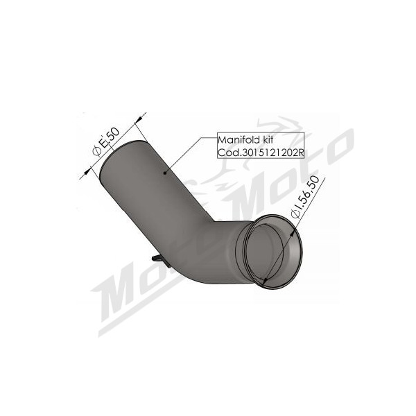 LEOVINCE Mid Pipe Stainless Steel Husqvarna Svartpilen / Vitpilen 401 18-19