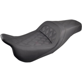 SADDLEMEN Slim Lattice Stitched Seat Harley Davidson FLHR / FLHTCU / FLHX / FLTRK / FLTRXS 1584-1923 07-24 