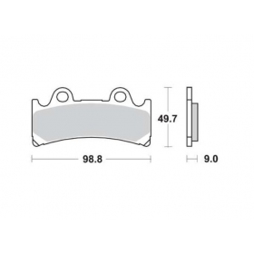 BRAKE PADS FERODO FDB864P / MCB656 STANDARD PLATINUM