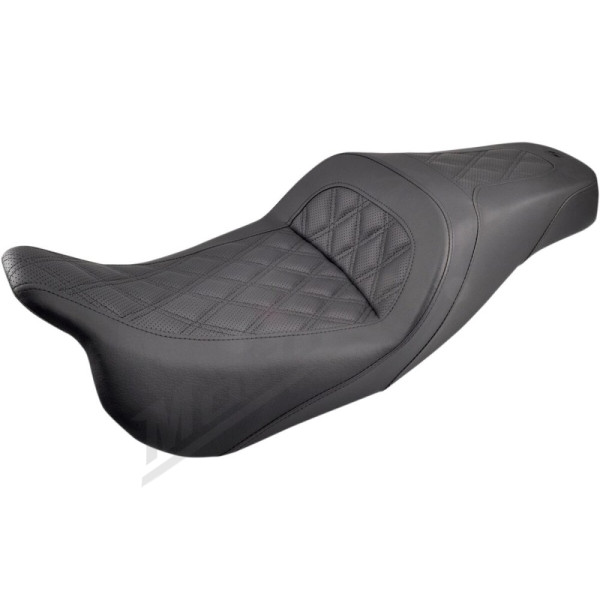 SADDLEMEN Slim Lattice Stitched Seat Harley Davidson FLHR / FLHTCU / FLHX / FLTRK / FLTRXS 1584-1923 07-24 