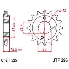 Front sprocket JTF296