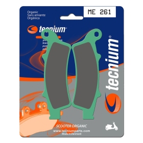 TECNIUM organinės stabdžių trinkelės ME261 Aprilia / Kymco / Malaguti / Piaggio 125-500cc 99-24