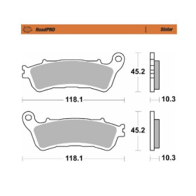 MOTO-MASTER Roadpro Rear Brake Pads Honda GL 1800 14-24