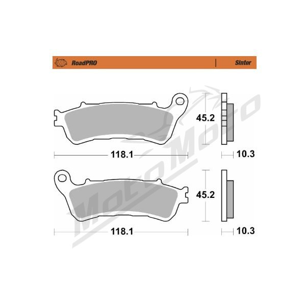 MOTO-MASTER Roadpro Rear Brake Pads Honda GL 1800 14-24