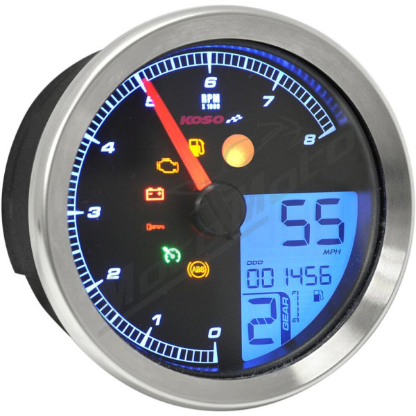 KOSO NORTH AMERICA HD-04 Speedometer Harley Davidson FXD / FXDC / FXDCI / FXDI35 / FXDWG 883-1584cc 04-13