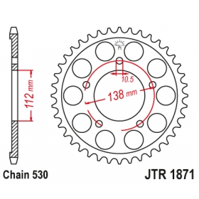 Rear sprocket JTR1871