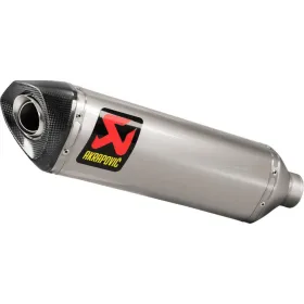 AKRAPOVIC Track Day Slip-On Line Muffler Titanium / Carbon Fiber Yamaha YZF-R1 1000 15-24