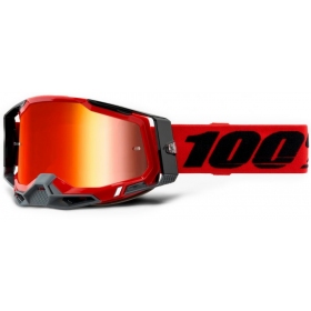 OFF ROAD 100% Racecraft 2 Red Goggles (Mirrored Lens)