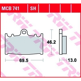 BRAKE PADS TRW MCB741SH SPORT