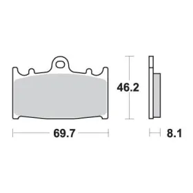 Sbs sale kh158 evo sinter brake pads Suzuki / Kawasaki 250-2000 89-18