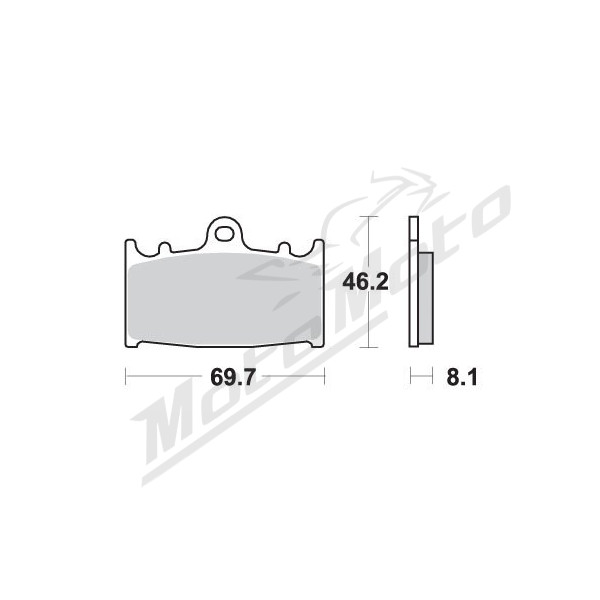 Sbs kh158 evo stabdžių trinkelės Suzuki / Kawasaki 250-2000 89-18