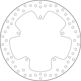 BREMBO Serie Oro Round Fixed Brake Disc front ​​​​​​​YAMAHA YZF-R125 2008-2014