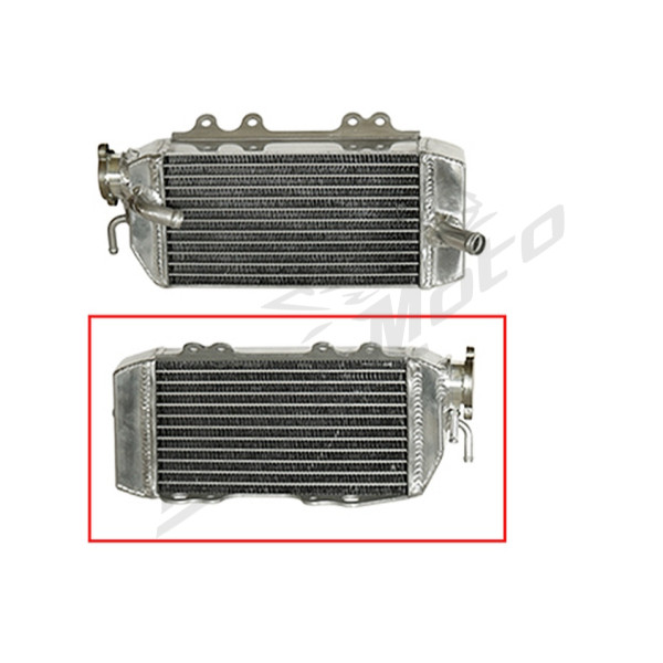 Psychic reinforced radiator with increased capacity Right Kawasaki KXF 250 06-08