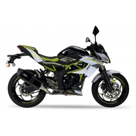 IXIL Hexoval Xtrem Silencer Stainless Steel Black / Aluminium Black - Kawasaki Z125/Ninja 125 2015-2024 OK7037VSEB