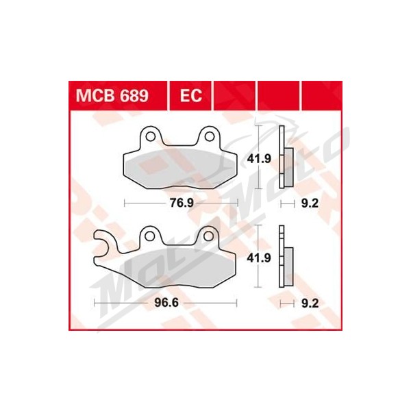 TRW All Round Sintered Metal Brake Pads AEON / Benelli / Daelim / Generic / Honda / Kreidler / Kymco / Mash / MZ / Peugeot / Royal Enfield 50-500cc 95-23