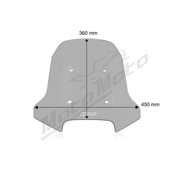WRS Windscreen Touring Smoke CF Moto MT 450 ABS 24-25