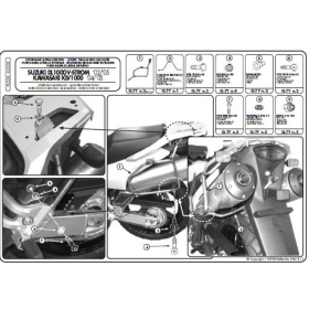 KAPPA Monokey Case Side Holder Suzuki DL / Kawasaki KLV 1000 02-11