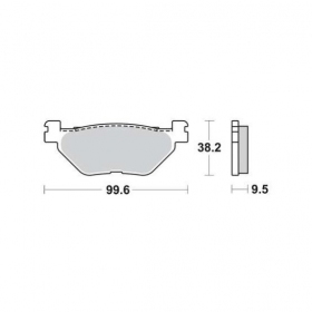 STABDŽIŲ TRINKELĖS FERODO FDB2156EF STANDARD ECO FRICTION