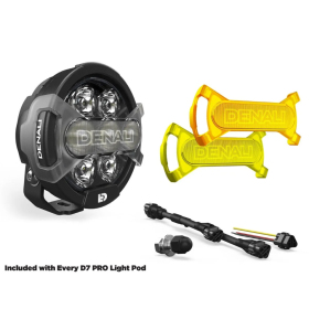 DENALI D7 PRO MULTI-BEAM LED AUXILIARY DRIVING LIGHT POD WITH X-LENS SYSTEM