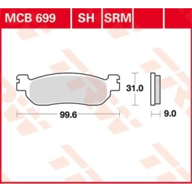TRW All Round Sintered Metal Brake Pads Italjet / Yamaha 125-1000cc 99-16